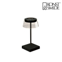 Konstsmide battery table lamp SCILLA  CCT Switch, dimmable IP54, black dimmable