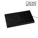 Konstsmide Multi charging pad CHARGER for Konstsmide accu lamps, 6-fold, incl. layer connection, IP20, black