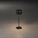 Konstsmide Batteri bordlampe NICE  firkantet, CCT Switch, d�mpbar IP54, sort d�mpbar