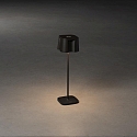 Konstsmide Batteri bordlampe NICE  firkantet, CCT Switch, d�mpbar IP54, sort d�mpbar