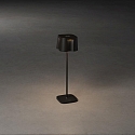 Konstsmide Batteri bordlampe NICE  firkantet, CCT Switch, d�mpbar IP54, sort d�mpbar