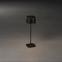 Konstsmide Batteri bordlampe NICE  firkantet, CCT Switch, d�mpbar IP54, sort d�mpbar