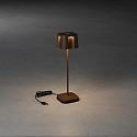 Batteri bordlampe NICE  firkantet, CCT Switch, d�mpbar IP54, rust d�mpbar