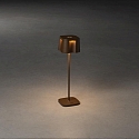 Konstsmide Batteri bordlampe NICE  firkantet, CCT Switch, d�mpbar IP54, rust d�mpbar