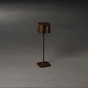 Konstsmide Batteri bordlampe NICE  firkantet, CCT Switch, d�mpbar IP54, rust d�mpbar