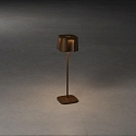 battery table lamp NICE  square, CCT Switch, dimmable IP54, rust dimmable