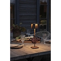 Konstsmide Batteri bordlampe NICE  firkantet, CCT Switch, d�mpbar IP54, rust d�mpbar