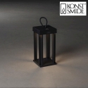 Outdoor LED accu table lamp CANNES, IP54, 2.2W 2700/3000K 180lm, dimmable, black