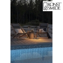 Konstsmide Outdoor LED accu-lantern RAVELLO, IP54, 2.2W 2700/3000K 140lm, dimmable, with hook, black