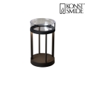 Outdoor LED accu-lantern CHIETI, IP54, 2.5W 2700/3000K 140lm, dimmable, with removable serving bowl, grey