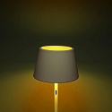 Konstsmide battery floor lamp PROMEZIA up / down, CCT Switch, dimmable, RGBW, adjustable IP54, white dimmable