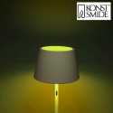 Konstsmide battery floor lamp PROMEZIA up / down, CCT Switch, dimmable, RGBW, adjustable IP54, white dimmable