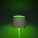 Konstsmide battery floor lamp PROMEZIA up / down, CCT Switch, dimmable, RGBW, adjustable IP54, white dimmable