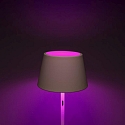 Konstsmide battery floor lamp PROMEZIA up / down, CCT Switch, dimmable, RGBW, adjustable IP54, white dimmable