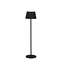 Batteri standerlampe POMEZIA IP54, sort d�mpbar