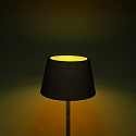 Konstsmide Batteri standerlampe POMEZIA IP54, sort d�mpbar
