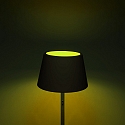 Konstsmide Batteri standerlampe POMEZIA IP54, sort d�mpbar