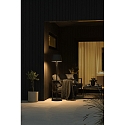 Konstsmide Batteri standerlampe POMEZIA IP54, sort d�mpbar