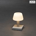 battery table lamp MONACO IP54, white dimmable