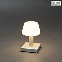 battery table lamp MONACO IP54, white dimmable