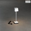 battery table lamp CAPRI MINI IP54, white dimmable