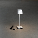 Konstsmide Batteri bordlampe CAPRI MINI IP54, hvid d�mpbar