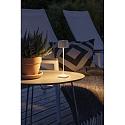 Konstsmide Batteri bordlampe CAPRI MINI IP54, hvid d�mpbar