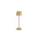 Batteri bordlampe CAPRI MINI USB firkantet IP54, sandy d�mpbar