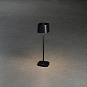 Konstsmide Batteri bordlampe CAPRI MINI IP54, sort d�mpbar