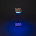 Batteri bordlampe LYON med USB tilslutning, CCT Switch, RGB, med touch-d�mper IP54, terracotta d�mpbar