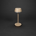 Batteri bordlampe LYON med USB tilslutning, CCT Switch, RGB, med touch-d�mper IP54, terracotta d�mpbar
