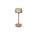 Batteri bordlampe LYON med USB tilslutning, CCT Switch, RGB, med touch-d�mper IP54, terracotta d�mpbar