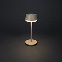 Batteri bordlampe LYON med USB tilslutning, CCT Switch, RGB, med touch-d�mper IP54, terracotta d�mpbar
