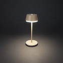 Batteri bordlampe LYON med USB tilslutning, CCT Switch, RGB, med touch-d�mper IP54, terracotta d�mpbar