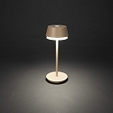 Batteri bordlampe LYON med USB tilslutning, CCT Switch, RGB, med touch-d�mper IP54, terracotta d�mpbar