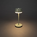 Konstsmide Batteri bordlampe LYON med USB tilslutning, CCT Switch, RGB, med touch-d�mper IP54, gr�n, gr� d�mpbar