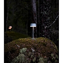 Konstsmide Batteri bordlampe LYON med USB tilslutning, CCT Switch, RGB, med touch-d�mper IP54, gr�n, gr� d�mpbar