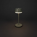 Konstsmide Batteri bordlampe LYON med USB tilslutning, CCT Switch, RGB, med touch-d�mper IP54, gr�n, gr� d�mpbar