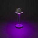 Konstsmide Batteri bordlampe LYON med USB tilslutning, CCT Switch, RGB, med touch-d�mper IP54, gr�n, gr� d�mpbar