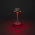 Konstsmide Batteri bordlampe LYON med USB tilslutning, CCT Switch, RGB, med touch-d�mper IP54, gr�n, gr� d�mpbar