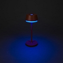 Konstsmide Batteri bordlampe LYON med USB tilslutning, CCT Switch, RGB, med touch-d�mper IP54, terracotta d�mpbar