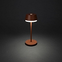 Konstsmide Batteri bordlampe LYON med USB tilslutning, CCT Switch, RGB, med touch-d�mper IP54, terracotta d�mpbar