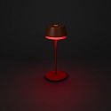 Konstsmide Batteri bordlampe LYON med USB tilslutning, CCT Switch, RGB, med touch-d�mper IP54, terracotta d�mpbar