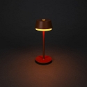 Konstsmide Batteri bordlampe LYON med USB tilslutning, CCT Switch, RGB, med touch-d�mper IP54, terracotta d�mpbar