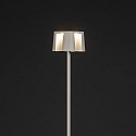 Konstsmide Batteri standerlampe NICE firkantet, med USB tilslutning, CCT Switch, med touch-d�mper IP54, hvid d�mpbar