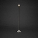 Konstsmide Batteri standerlampe NICE firkantet, med USB tilslutning, CCT Switch, med touch-d�mper IP54, hvid d�mpbar