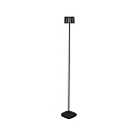 Batteri standerlampe NICE firkantet, med USB tilslutning, CCT Switch, med touch-d�mper IP54, sort d�mpbar