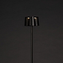 Konstsmide Batteri standerlampe NICE firkantet, med USB tilslutning, CCT Switch, med touch-d�mper IP54, sort d�mpbar