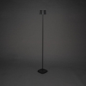 Konstsmide Batteri standerlampe NICE firkantet, med USB tilslutning, CCT Switch, med touch-d�mper IP54, sort d�mpbar