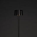 Konstsmide Batteri standerlampe NICE firkantet, med USB tilslutning, CCT Switch, med touch-d�mper IP54, sort d�mpbar